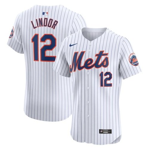 Francisco Lindor New York Mets Nike Home Elite Jersey - White