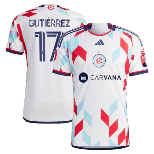 Brian Gutiérrez Chicago Fire adidas 2024 A Kit For All Authentic Player Jersey – White