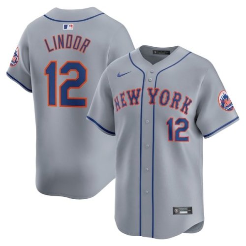 Francisco Lindor New York Mets Nike Away Limited Player Jersey - Gray/White