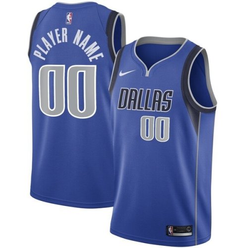 Dallas Mavericks Nike Swingman Custom Jersey Blue - Icon Edition