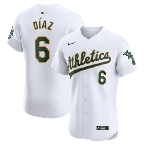 Aledmys Diaz Oakland Athletics Nike Home Elite Player Jersey - White