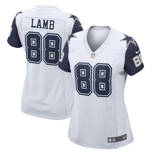 CeeDee Lamb Dallas Cowboys Nike Women's 2nd Alternate Game Jersey - White/Navy