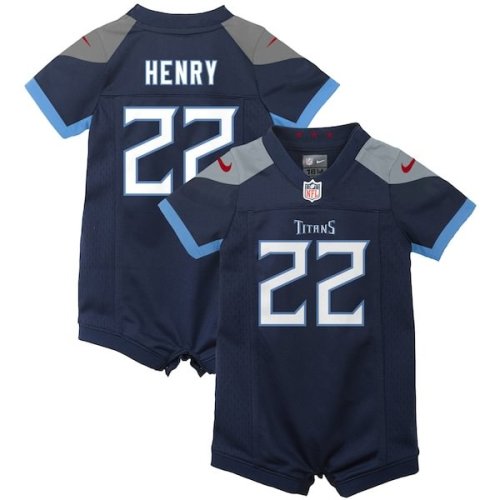 Derrick Henry Tennessee Titans Nike Newborn & Infant Game Romper Jersey - Navy