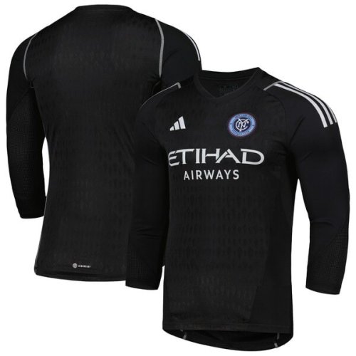 New York City FC adidas 2024 Goalkeeper Long Sleeve Replica Jersey - Black