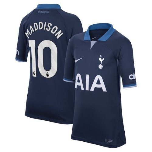 James Maddison Tottenham Hotspur Nike Youth 2023/24 Away Stadium Replica Player Jersey - Navy