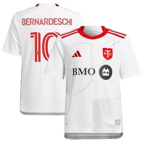 Federico Bernardeschi Toronto FC adidas Youth 2024 GTA Kit Replica Player Jersey – White