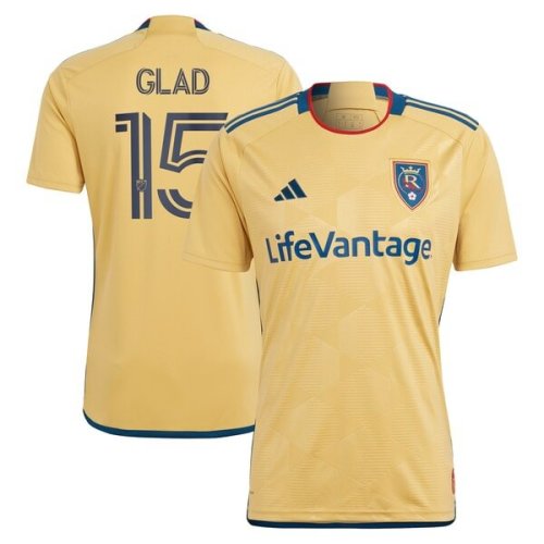 Justen Glad Real Salt Lake adidas 2024 The Beehive State Kit Replica Player Jersey - Gold