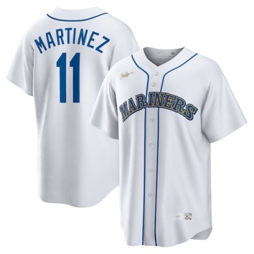 Edgar Martinez Seattle Mariners Nike Home Cooperstown Collection Replica Player Jersey - White