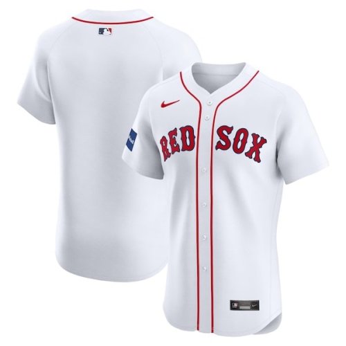 Boston Red Sox Nike Home Elite Patch Jersey - White
