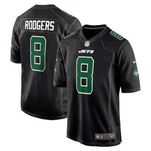 Aaron Rodgers New York Jets Nike Fashion Game Jersey - Black/Green/White