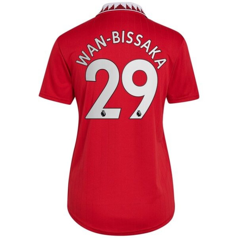 Aaron Wan-Bissaka Manchester United adidas Women's 2022/23 Home Replica Player Jersey - Red