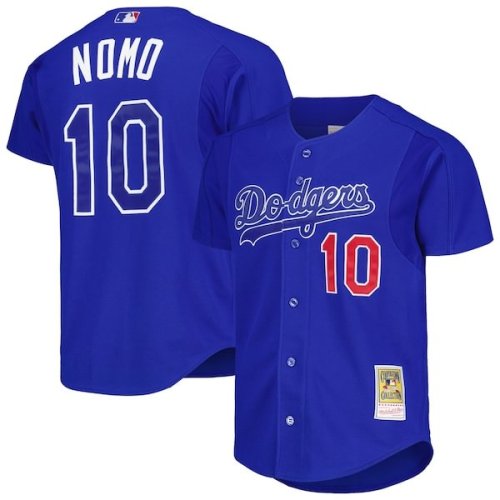 Hideo Nomo Los Angeles Dodgers Mitchell & Ness Cooperstown Collection 2004 Batting Practice Jersey - Royal