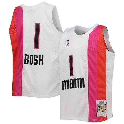 Chris Bosh Miami Heat Mitchell & Ness Youth 2011/12 Hardwood Classics Swingman Jersey - White