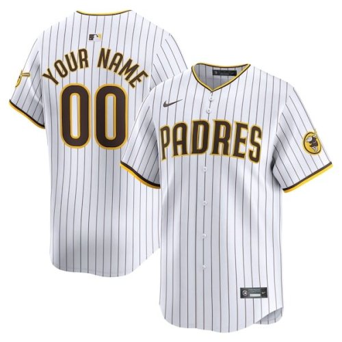 San Diego Padres Nike Home Limited Custom Jersey - White