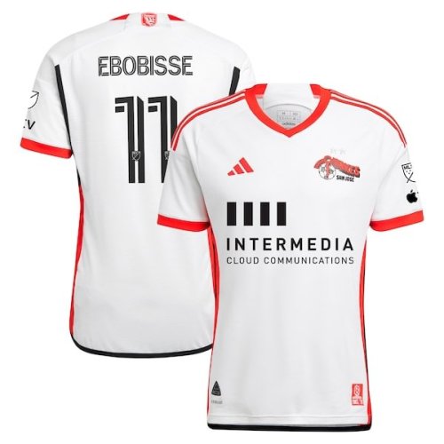Jeremy Ebobisse San Jose Earthquakes adidas 2024 The 50 Kit Authentic Player Jersey - White