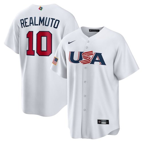 J.T. Realmuto USA Baseball Nike 2023 World Baseball Classic Replica Player Jersey - White