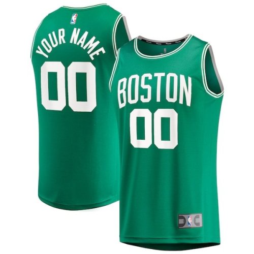 Boston Celtics Fanatics Branded Fast Break Custom Replica Jersey Kelly Green - Icon Edition