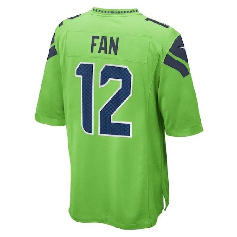 12th Fan Seattle Seahawks Nike  Game Jersey - Neon Green