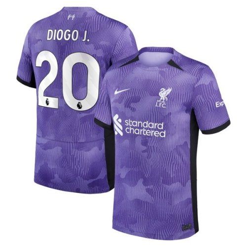 Diogo Jota Liverpool Nike Youth 2023/24 Third Stadium Replica Player Jersey - Purple