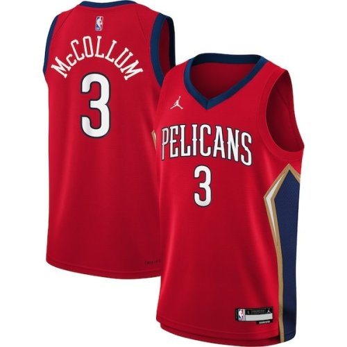 C.J. McCollum New Orleans Pelicans Jordan Brand Youth Swingman Jersey - Statement Edition - Red