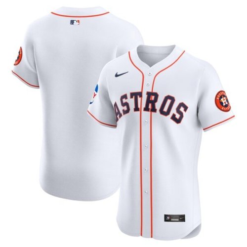 Houston Astros Nike Home Elite Patch Jersey - White