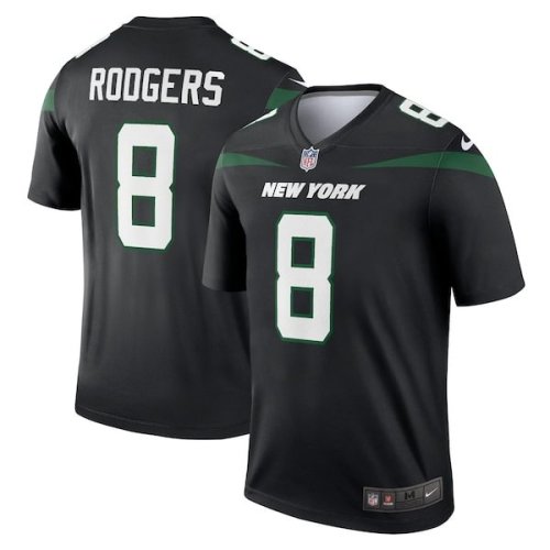 Aaron Rodgers New York Jets Nike Men's Alternate Legend Player Jersey - Stealth Black/Green/White