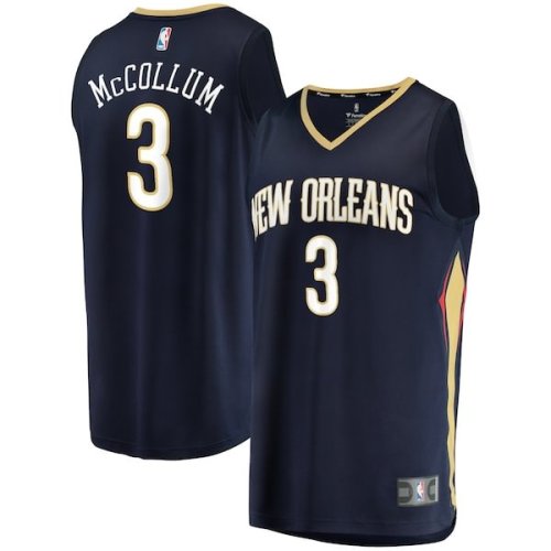 C.J. McCollum New Orleans Pelicans Fanatics Branded Fast Break Replica Jersey - Icon Edition - Navy/Red/White