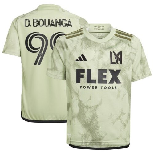 Denis Bouanga LAFC adidas Youth 2024 Smokescreen Replica Player Jersey - Green
