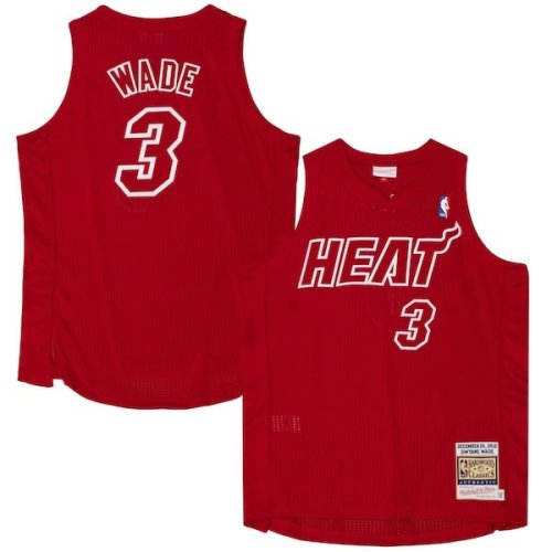 Dwyane Wade Miami Heat Mitchell & Ness 2012 Authentic Player Jersey - Scarlet