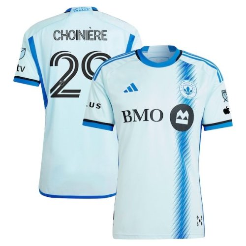 Mathieu Choinière CF Montreal adidas 2024 La Main Authentic Player Jersey – Light Blue