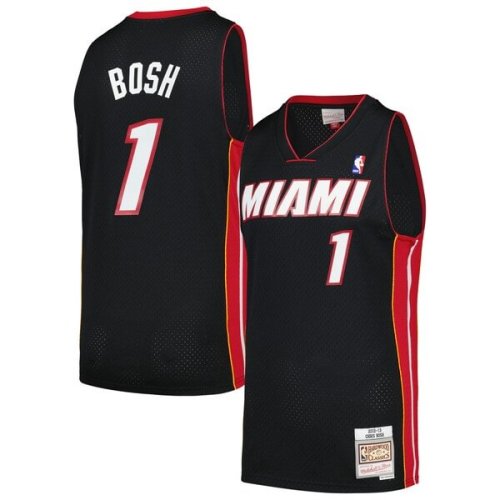 Chris Bosh Miami Heat Mitchell & Ness  2012/13 Hardwood Classics Swingman Jersey - Black