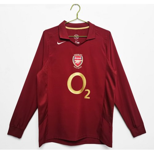 Arsenal Long Sleeve 2005-06 Home Vintage Jersey