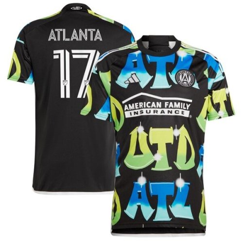 Atlanta Supporters Atlanta United FC adidas 2024 The 404 Replica Player Jersey - Black