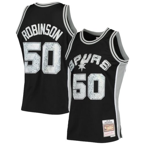 David Robinson San Antonio Spurs Mitchell & Ness 1998/99 Hardwood Classics NBA 75th Anniversary Diamond Swingman Jersey - Black