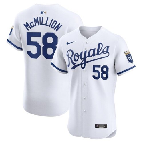 John McMillon Kansas City Royals Nike Home Elite Player Jersey - White