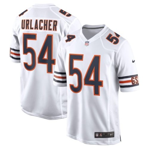 Brian Urlacher Chicago Bears Nike Retired Player Game Jersey - White/Navy/Orange