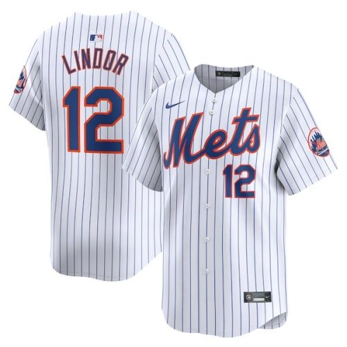 Francisco Lindor New York Mets Nike Home Limited Player Jersey - White/Gray