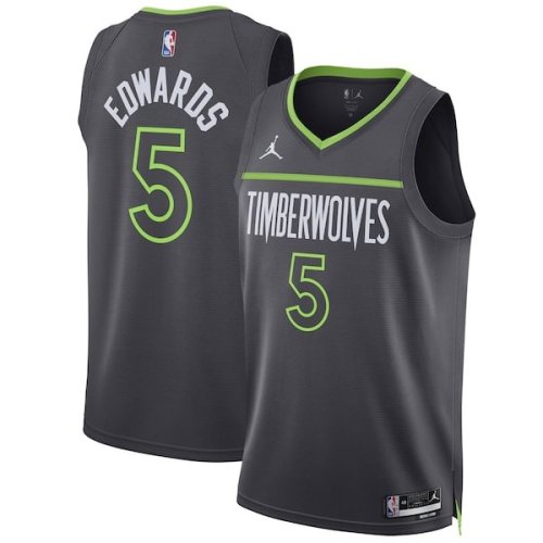 Anthony Edwards Minnesota Timberwolves Jordan Brand Unisex Swingman Jersey - Statement Edition - Charcoal
