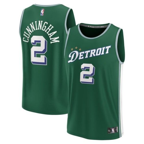 Cade Cunningham Detroit Pistons Fanatics Branded Youth Fastbreak Jersey - City Edition - Green