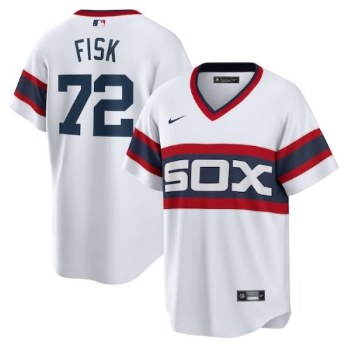 Carlton Fisk Chicago White Sox Nike Home Cooperstown Collection Team Player Jersey - White