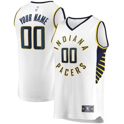 Indiana Pacers Fanatics Branded Youth Fast Break Custom Replica Jersey White - Association Edition