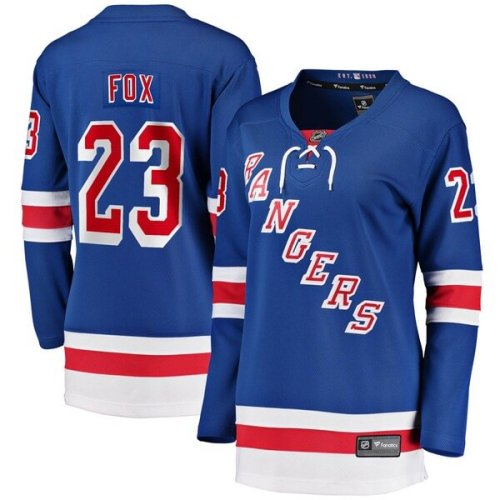Adam Fox New York Rangers Fanatics Branded Women's Home Breakaway Jersey - Blue
