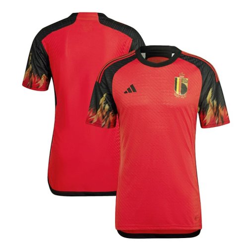 Custom Belgium National Team adidas 2022/23 Home Authentic Jersey - Red