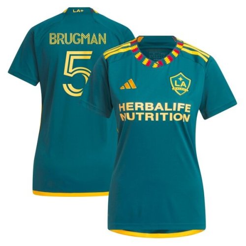 Gastón Brugman LA Galaxy adidas Women's 2024 LA Kit Replica Player Jersey - Green
