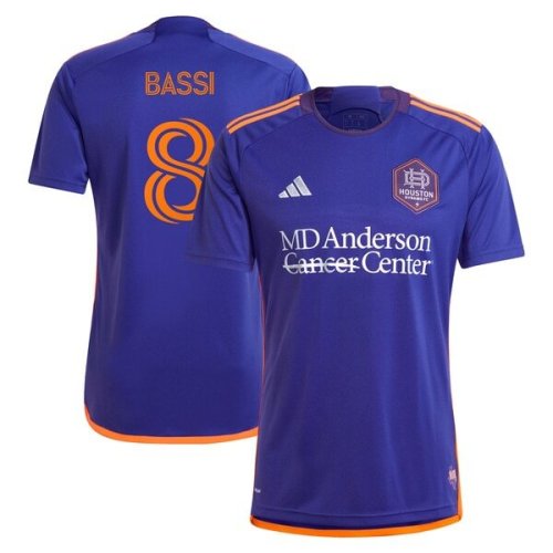 Amine Bassi Houston Dynamo FC adidas 2024 Still Holdin' Replica Player Jersey – Purple