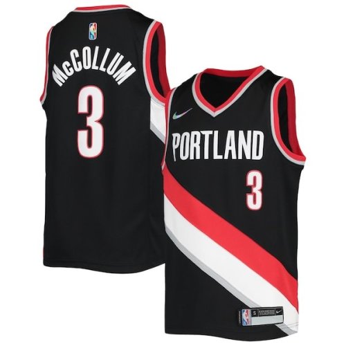 C.J. McCollum Portland Trail Blazers Nike Youth 2021/22 Diamond Swingman Jersey - Icon Edition - Black