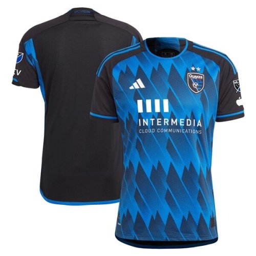 San Jose Earthquakes adidas 2024 Active Fault Jersey Authentic Jersey - Blue