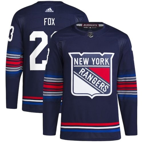 Adam Fox New York Rangers adidas Alternate Authentic Primegreen Player Jersey - Navy
