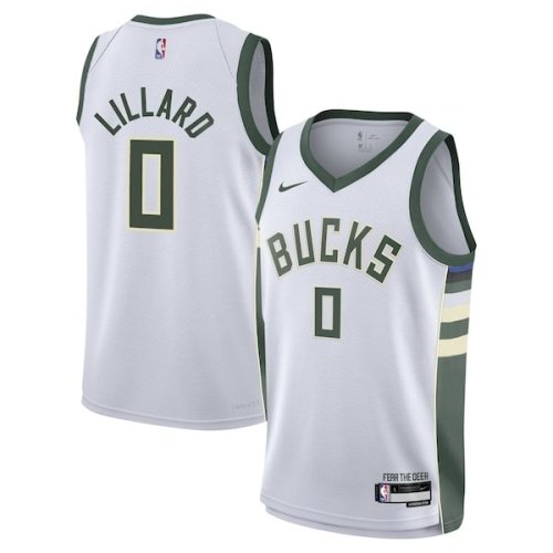 Damian Lillard Milwaukee Bucks Nike Youth Swingman Jersey - Association Edition - White