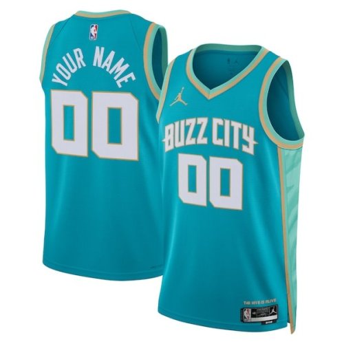 Charlotte Hornets Jordan Brand Unisex 2023/24 Custom Swingman Jersey - Teal - City Edition